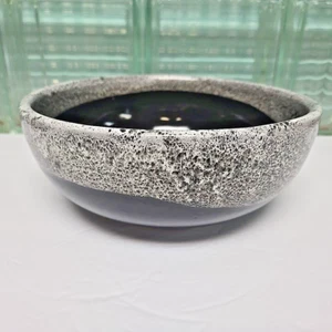 Vintage schwarz weiß Tropfglasur Schüssel Watt Keramik Black Beauty 8,5" Ofengeschirr 54 - Bild 1 von 8