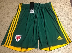 Wales Adidas 20/21 Auswärts grün Fußball Fußballshorts neu mit Etikett FH8529 Dragons Large - Bild 1 von 4