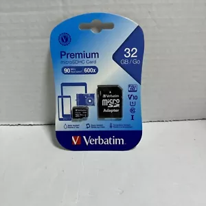 Scheda di memoria microSDHC Verbatim 32 GB premium con adattatore UHS-I V10 U1 classe 10 - Foto 1 di 2