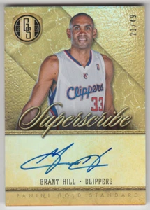 2012-13 Panini Gold Standard Grant Hill Superscribe Autograph Auto On Card 21/49 - Bild 1 von 2