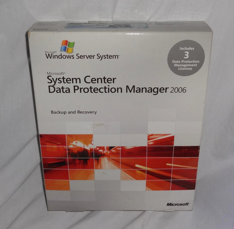 Microsoft Windows System Center Data Protection Manager 2006 A5S-00002 New - Image 1 of 2