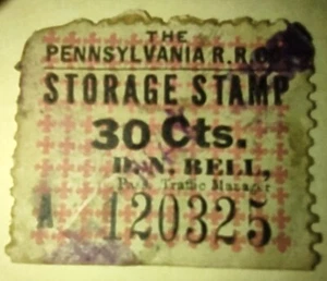 ZWEI Pennsylvania Eisenbahn Lager Briefmarken Briefmarken. - Bild 1 von 3