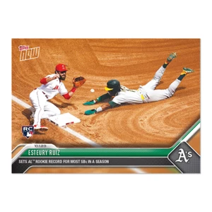 2023 Topps NOW 950 Esteury Ruiz Sets AL Record for Most SB's 67 - Free Shipping! - Picture 1 of 2