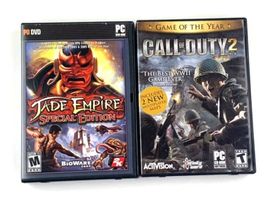 Jade Empire Special Edition & Call Of Duty 2 PC Game Lot DVD CD - Rom - Image 1 of 4
