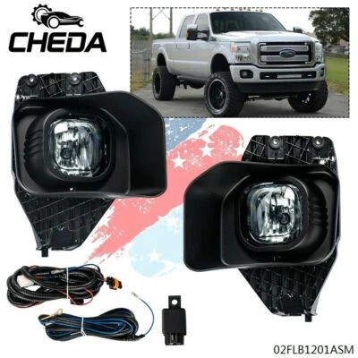 Luces antiniebla de humo + interruptor aptas para parachoques Ford F250/F350/F450/F550 Super Duty 11-16 Foto 1 de 4