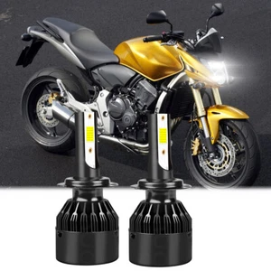 H7 LED Headlight Bulbs for Honda CBF 1000 600S CB 600 Hornet 2007-2010 2011 - Picture 1 of 8