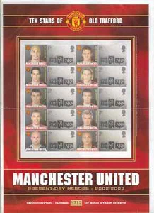 GB 2003 MANCHESTER UNITED "SMILER" SOUVENIR SHEET MNH (r) - Picture 1 of 1