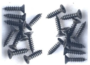 RC Screws M3 x 12 Black countersunk Phillips self Tapping (For Plastic) Qty 20 - Picture 1 of 3