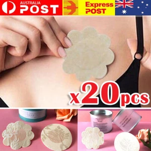 10 Pairs Sexy Bra Pad Round Pasties Silicone Nipple Cover Reusable Self Adhesive - Picture 1 of 14