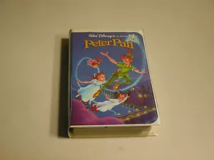 PETER PAN CLAMSHELL VHS 960 WALT DISNEY CLASSIC BLACK DIAMOND HOME USE - Foto 1 di 4
