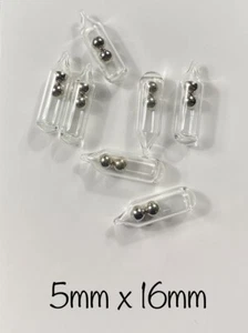Glass Rattles - 50 pieces - 5mm for Worms, Jigs, Flies, Lures and more! - Picture 1 of 1