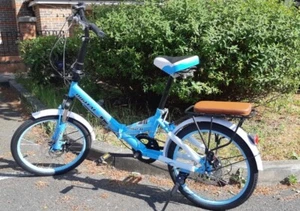 20 Zoll Klapprad Erwachsene Fahrrad kohlenstoffreiches Stahlfahrrad 7 Gänge UK - Bild 1 von 19
