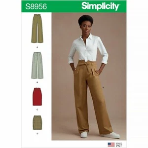 SIMPLICITY Schnittmuster 8956 Misses Damen Frauen Hose, Rock 4-12 oder 12-20 - Bild 1 von 7