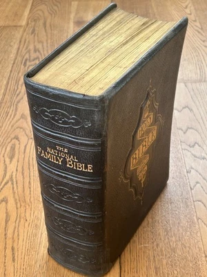 c1870 National Comprehensive Family Bible - John Eadie Illustrated Gustave Dore - Image 1 of 4