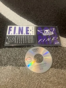 AEROSMITH F.I.N.E. 1-track PROMO CD single Geffen 1989 - Imagen 1 de 1