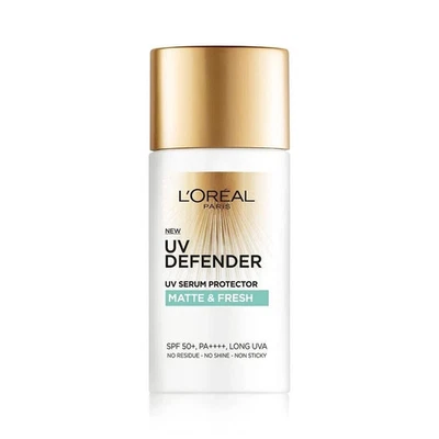 L’Oréal Paris UV Defender Serum Protector Sunscreen For Matte & Fresh 50ml - Image 1 of 4