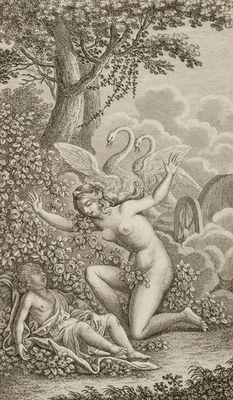 Venus beim toten Adonis, Kupferstich Romantik Mode 1800-1849 Unbekannt (18.Jhd) - Bild 1 von 4