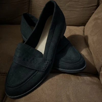 Черные лоферы из искусственной замши American Eagle. Женский размер 8,5 отличном состоянии - Изображение 1 из 4