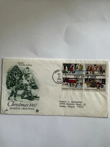 1982 Christmas First Day Issue Envelope Stamp - Picture 1 of 3