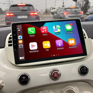 2+64GB Carplay Android 14 Car Stereo GPS Navi Radio For FIAT 500 2007-2015 White - Picture 1 of 15