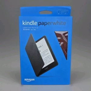 Amazon Kindle Paperwhite Leather Cover Case 11th Generation - Merlot - Picture 1 of 6