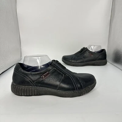 Clarks-Magnolia Zip Leather Casual Slip On Shoes Black Women 10 M - Image 1 of 4