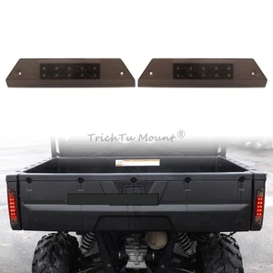 1 pair Rear Brake Tail Light Smoke Len For Polaris Ranger CREW 800 Sportsman 570 - Picture 1 of 22