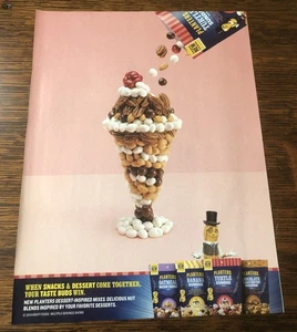 Anuncio de mezclas de postres Planters Sundae 2016 - Mr Peanut - recorte de anuncios impresos en revistas - Imagen 1 de 1