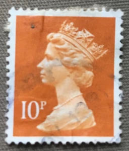Great Britain stamps - Queen Elizabeth II 10p British penny 1990 Sg:GB X940 - Picture 1 of 1