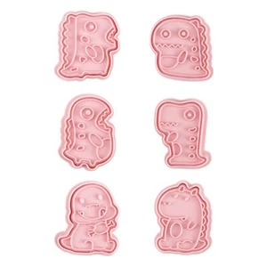 6 Pcs Cartoon Cake Bakeware Mold Baking Supplies Dinosaur Theme Shape Household - Picture 1 of 8