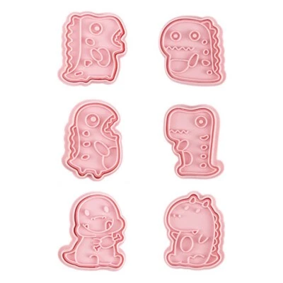 6 Pcs Cartoon Cake Bakeware Mold Baking Supplies Dinosaur Theme Shape Household - Image 1 of 4