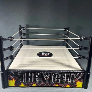 WWE Hell In A Cell Wrestling Ring 2010 Mattel Spring Loaded - Picture 1 of 13