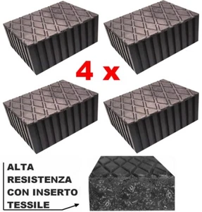 4 PEZZI BLOCCHI GOMMA per PONTI SOLLEVATORI tamponi H 80 -corghi ravaglioli omcn - Foto 1 di 5
