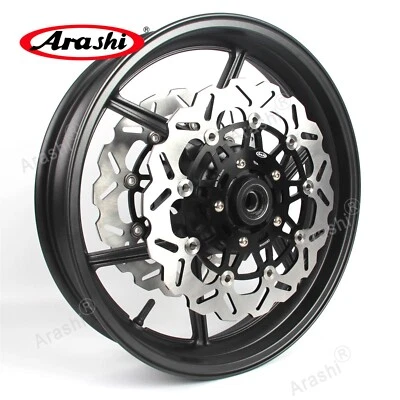 Llanta delantera y disco de freno para Kawasaki Ninja ZX6R 2005-2012 Z750 2007 2008 Foto 1 de 4