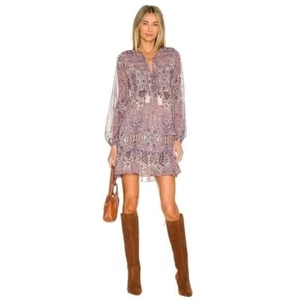 Vestido ajustado fruncido MINKPINK Hesseini en púrpura para mujer talla pequeña - Nuevo con etiquetas - Imagen 1 de 16