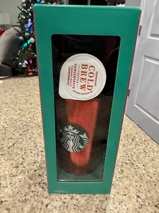 Starbucks 16oz Acrylic Cold Cup Straw Lid Tumbler Cold Brew Coffee Gift Set - Picture 1 of 2