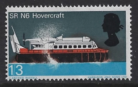 Hovercraft on 1966 stamp Cover