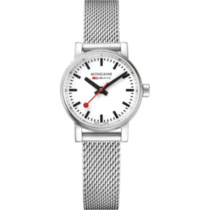 Mondaine Evo2 26mm Stainless Steel White Dial Ladies Quartz Watch MSE.26110.SM - Picture 1 of 4