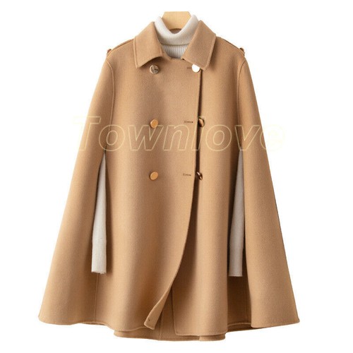 OFF WHITE Giacca di lana autunno inverno doppio lato donna doppio seno mantello trincea