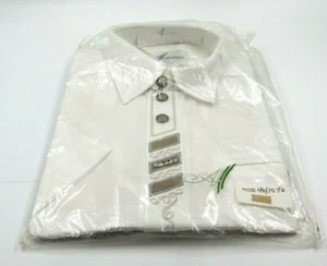 ARZBERGER BUTTON - UP WHITE COTTON & POLYESTER DRESS SHIRT ~ SIZE 40 / 15 1/2 - Picture 1 of 9
