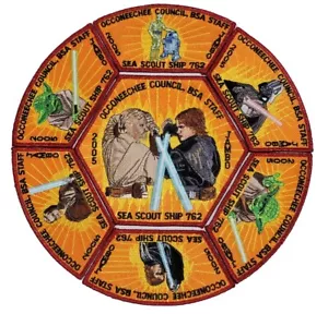 2005 Star Wars Occoneechee Council Sea Scout Ship 762 patch Set - LA - Picture 1 of 2