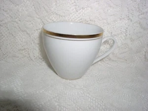Europa Fine Porcelain Anniversary White with Gold Trim Cup/Coffee/Tea unused - Picture 1 of 4