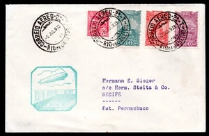 BRAZIL 1933 ZEPPELIN COVER RIO DE JANEIRO TO RECIFE DEPARTED 6 JULY, 1933 - Picture 1 of 2