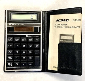 Calcolatrice KMC 8000B vintage energia solare testata funziona benissimo SPEDIZIONE GRATUITA - Foto 1 di 10