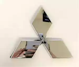 CHROME M MITSUBISHI EMBLEM REPLACEMENT FOR LANCER FRONT BADGE 2004-2010 - Picture 1 of 2