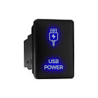 USB POWER - LED Push Button Replacement for TOYOTA (1.28 x 0.87 in) Blue