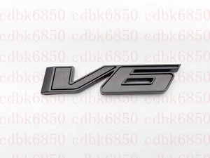 For GM Canyon Colorado V6 Rear Tailgate Badge Emblem Decorate Matte Black - Bild 1 von 4