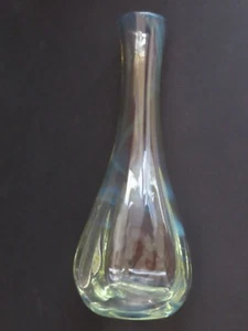 Vintage Dominick Labino Signed Light Green & Opaque Art Glass Vase Dated 1981 - Picture 1 of 6