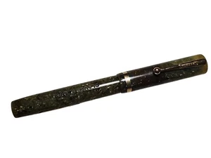Vintage OVERSIZE Sheaffers Yellow Brown Green Multi Fountain Pen - 5 1/4" - Picture 1 of 10