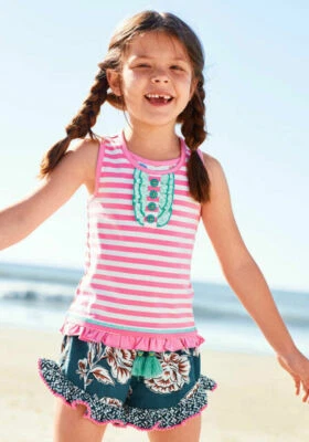 Matilda Jane Simply Summer Shorts Size 12 Girls New In Bag 4th Of July - Image 1 of 4